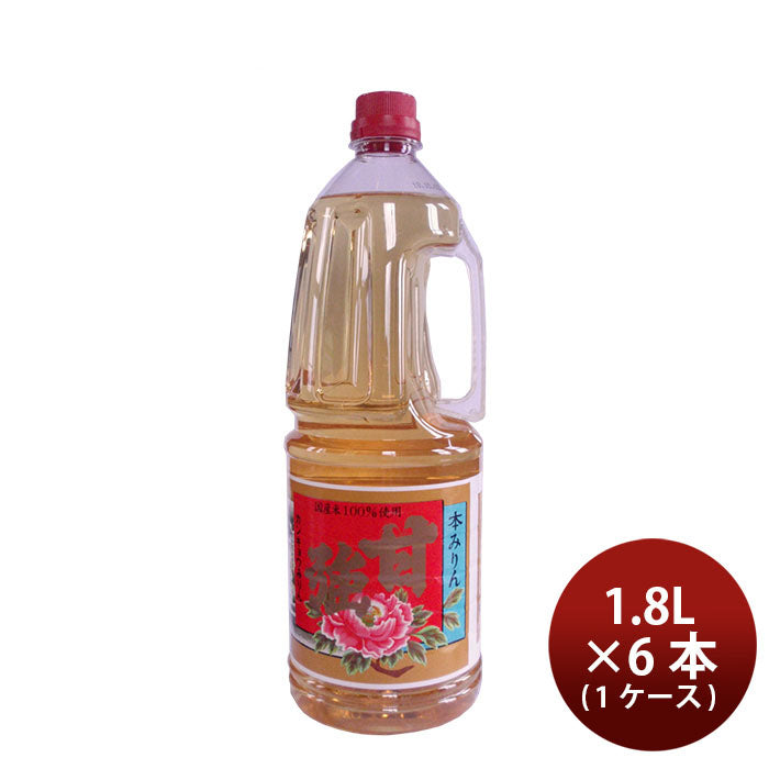 1CS]Mirin Seasoning Kankyou Mirin plastic bottle1.8L 1800ml 6 bottle