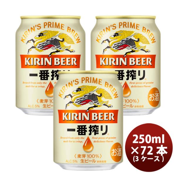 2CS] Kirin Ichibanshibori 250ml x 72btls(3 cases)