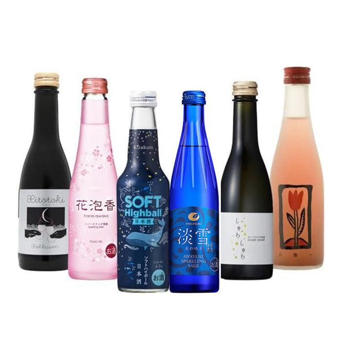The Fine Sake Award 2024 Winning Sparkling sake 6 small bottles Set