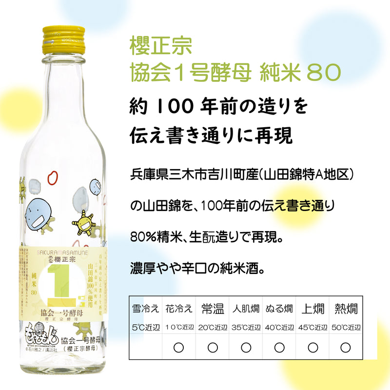 Sakuramasamune Sake Tasting Set with Kyokai Yeast No. 1 – Featuring Moyasimon ×3