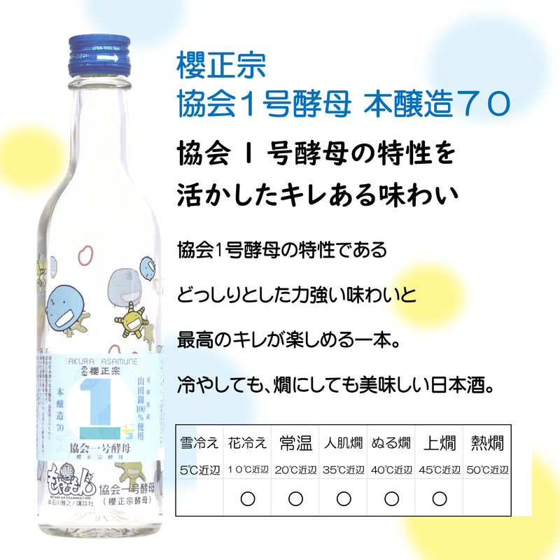 Sakuramasamune Sake Tasting Set with Kyokai Yeast No. 1 – Featuring Moyasimon ×4