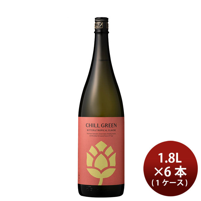 [2CS] Mugi Shochu 25% CHILL GREEN bitter&tropical 1.8L × 12 bottles