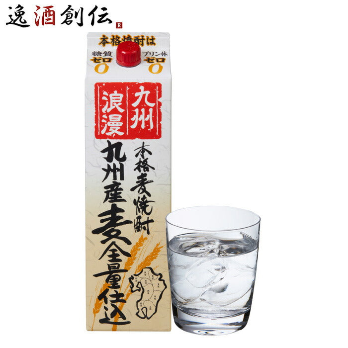 麦焼酎 九州浪漫 パック 1.8L 1800ml 25度 紅乙女酒造 焼酎