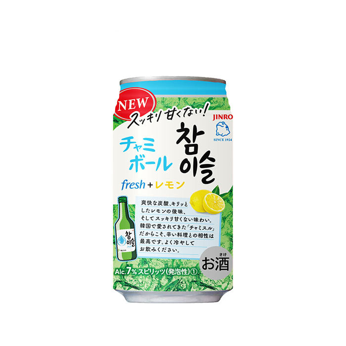 [2CS] Chamisul Chuhai Chami Ball Fresh + Lemon 7°350ml x 48 cans
