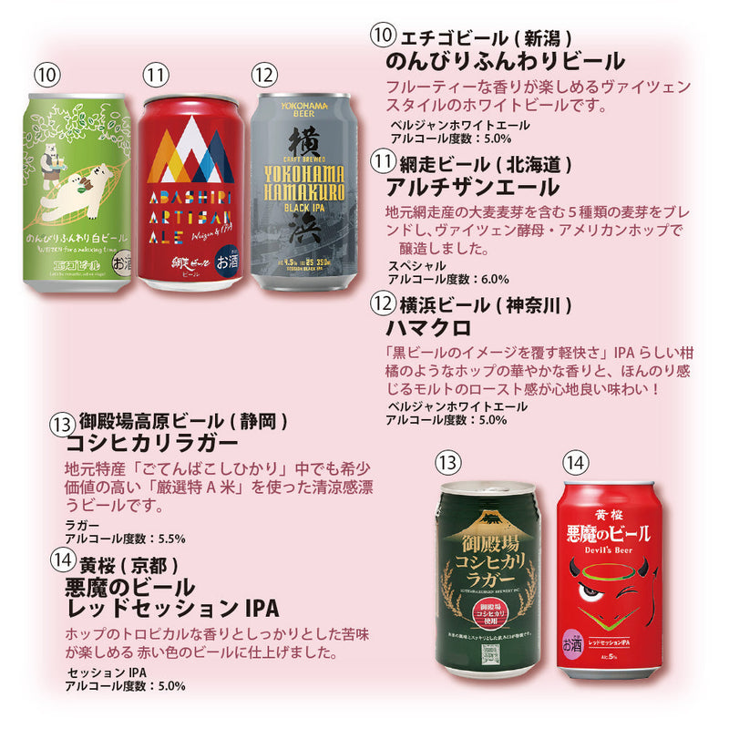 Japanese Craft Beer Standard Drinking 18 cans Set