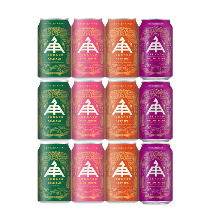 Isekado Brewery can 350ml 4 types 12 btls comparison set