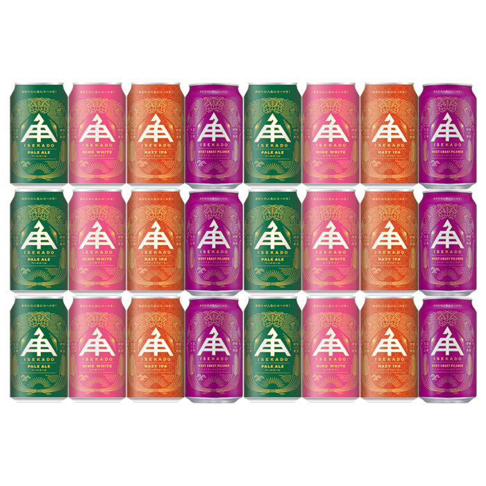Isekado Brewery can 350ml 4 types 24 btls comparison set