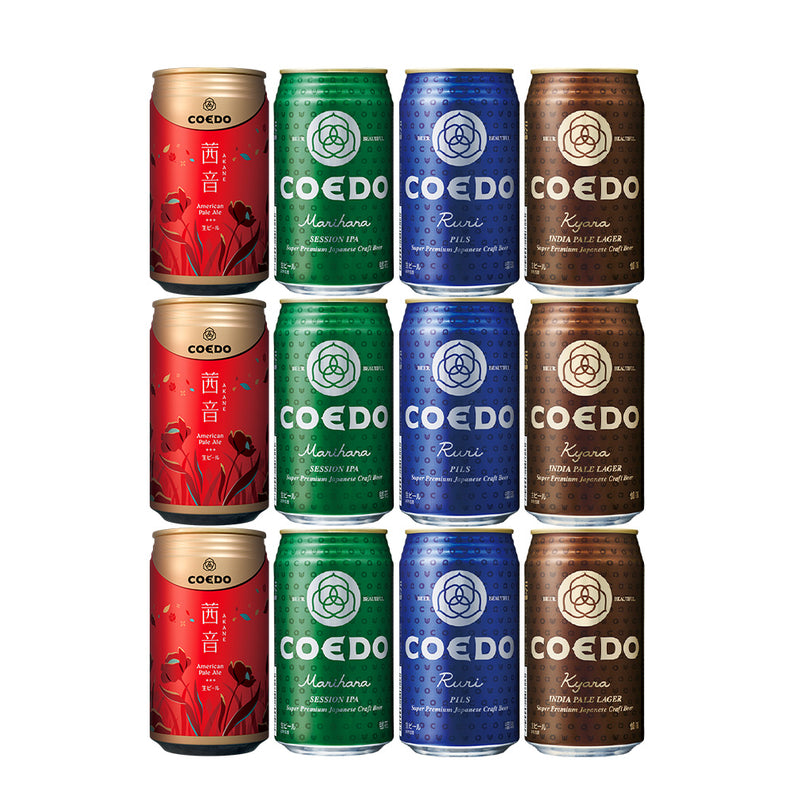 COEDO Akane Limited Edition – 12×350ml Tasting Set (4 Varieties)