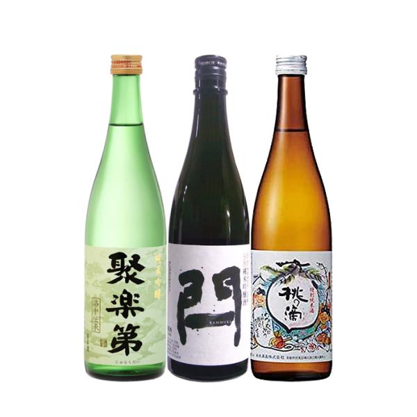 日本酒京都地酒飲み比べセット720ml3本聚楽第閂桃の滴本州送料無料四国は+200円、九州・北海道は+500円、
