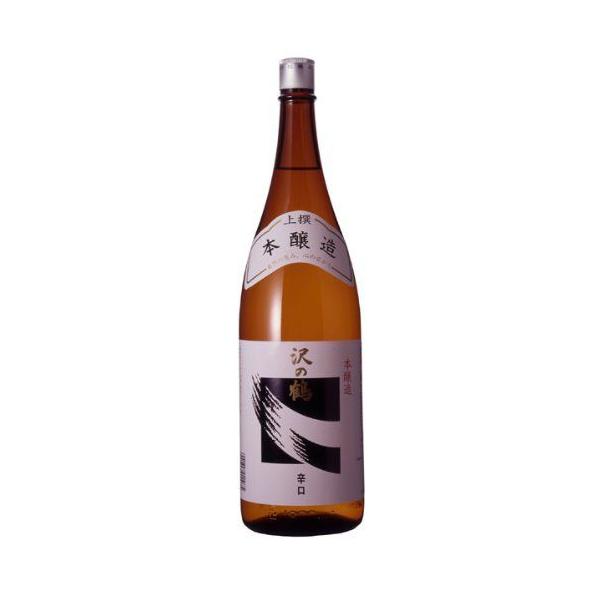 上撰 沢の鶴 本醸造 辛口（Ｐ） 1800ml 1.8L 1本 ギフト 父親 誕生日 プレゼント