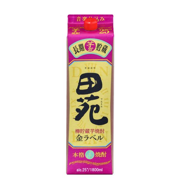 芋焼酎田苑芋金ラベルパック25度1800ml1.8L1本焼酎田苑酒造 芋焼酎田苑芋金ラベルパック25度1800ml1.8L1本