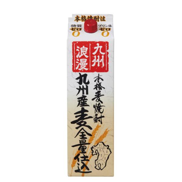 麦焼酎 九州浪漫 パック 1.8L 1800ml 25度 紅乙女酒造 焼酎