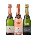 シャンパンスパークリングワイン飲み比べセット750ml3本ジャンドヴィラレシャルルバイィブリュットシャル