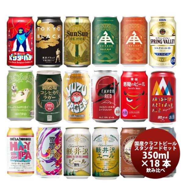 国産クラフトビールバランス良し！スタンダード18種18本飲み比べセット逸酒創伝オリジナル 国産クラフトビ