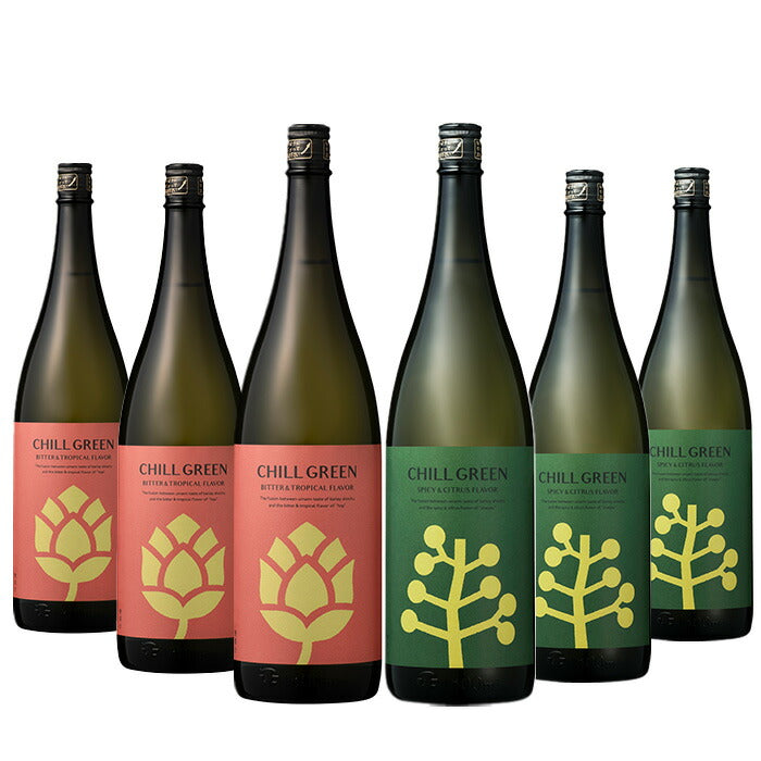 Hamada Shuzou Mugi Shochu 25% CHILL GREEN 1.8L 3 bottles each