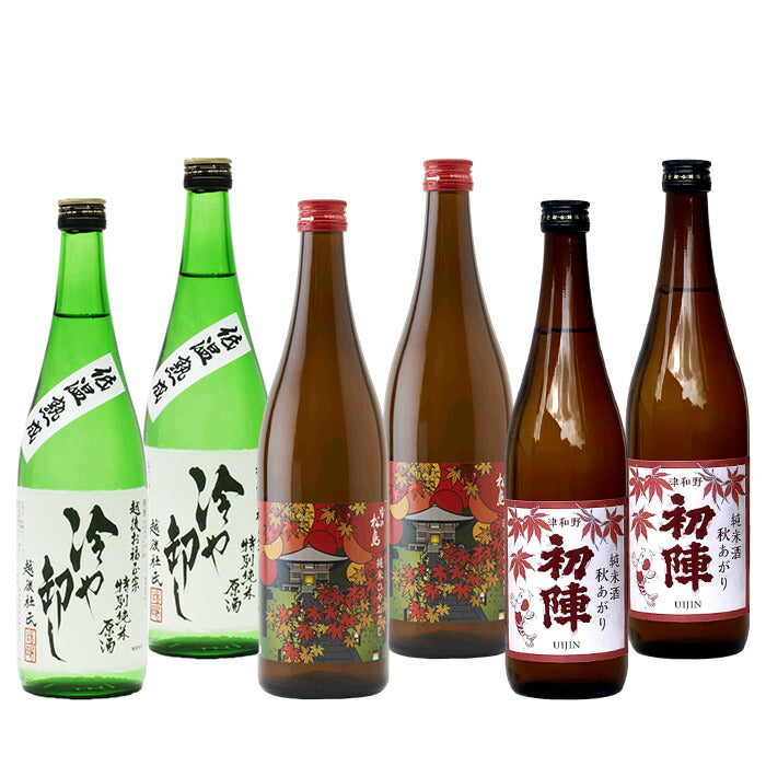 WGO 2025 Award-Winning Brewery Autumn Sake Hoyaoroshi Drinking Set (6 Bottles)