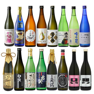 Saketora's Recommended Sake Selection Set (16 Bottles) 720ml