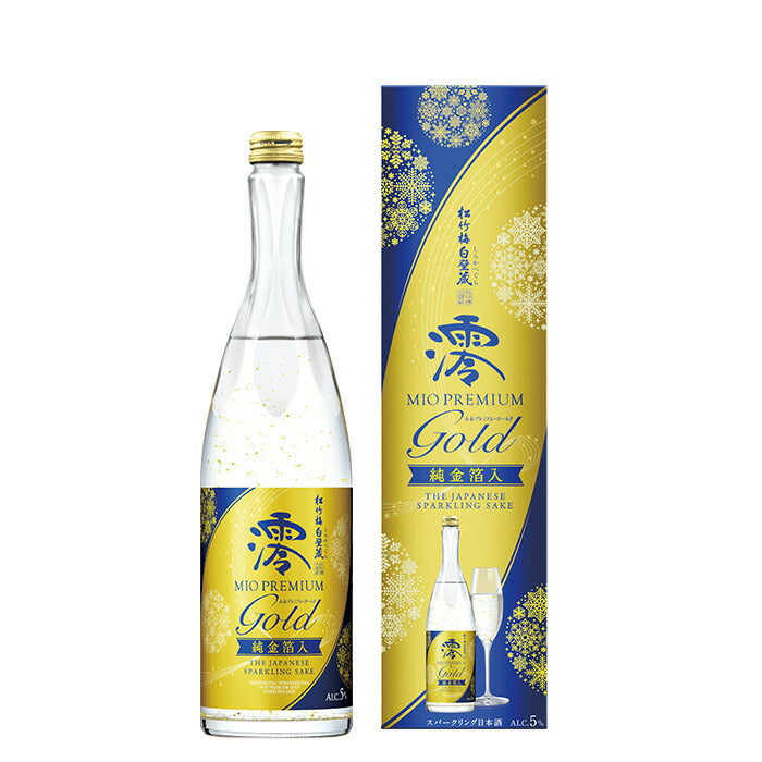 [3btls] Takara Shuzou Shochikubai Shirakabegura MIO Premium with Gold Leaf 750ml × 3 bottles
