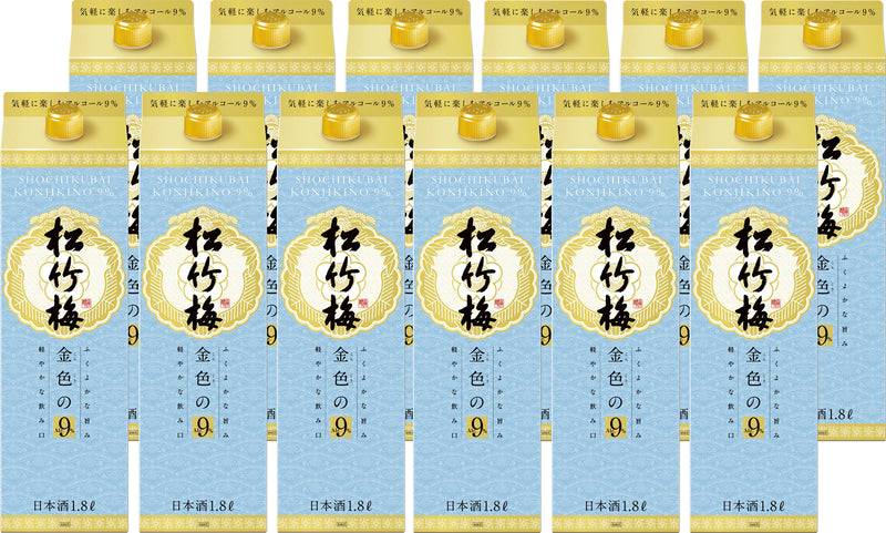 [2CS] Takara Shochikubai Konjiki no Alc.9% Sake 1.8L × 12 bottles