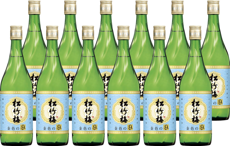 [2CS] Takara Shochikubai Konjiki no Alc.9% Sake 720ml × 12 bottles