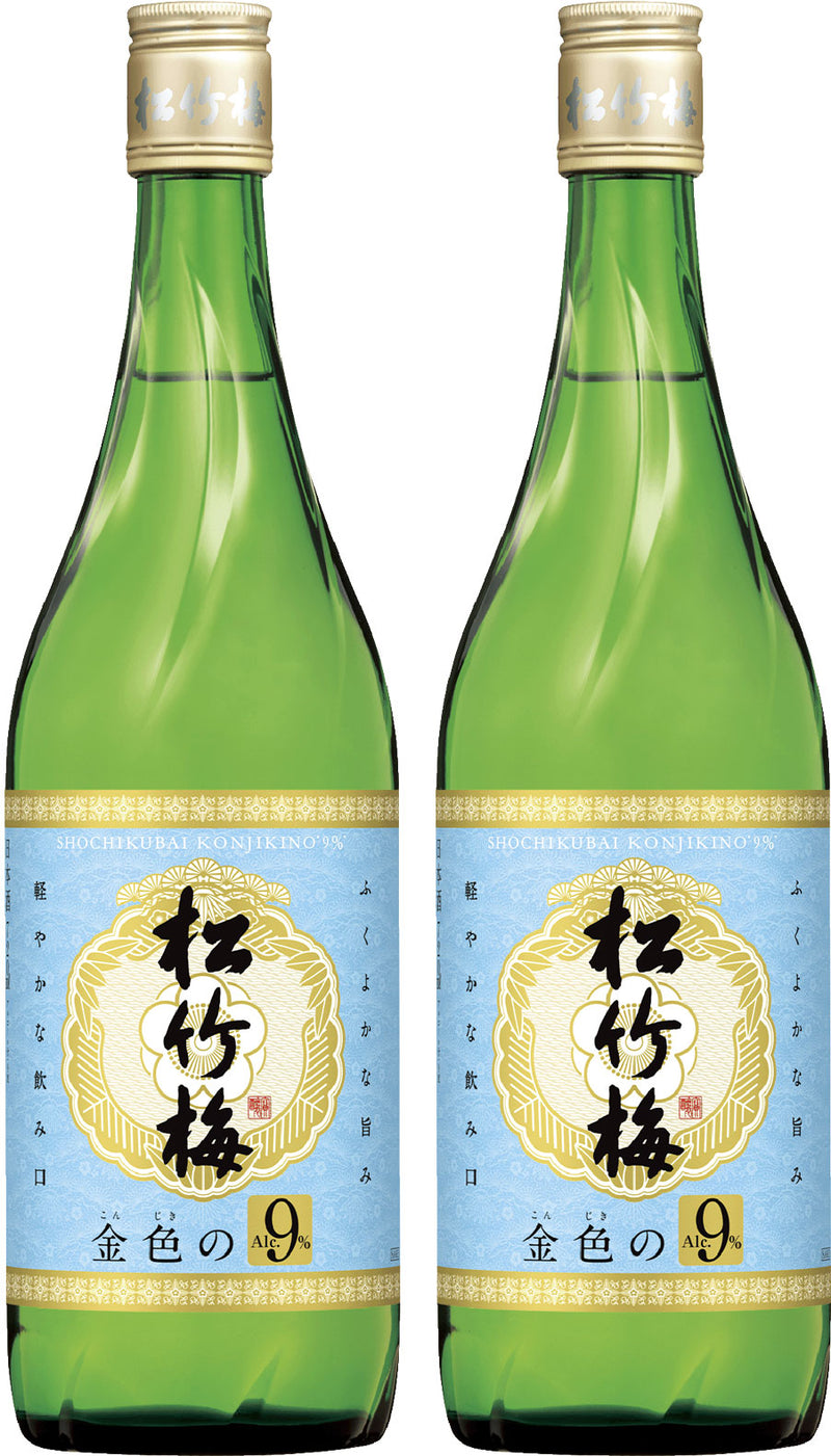[2btls] Takara Shochikubai Konjiki no Alc.9% Sake 720ml × 2 bottles