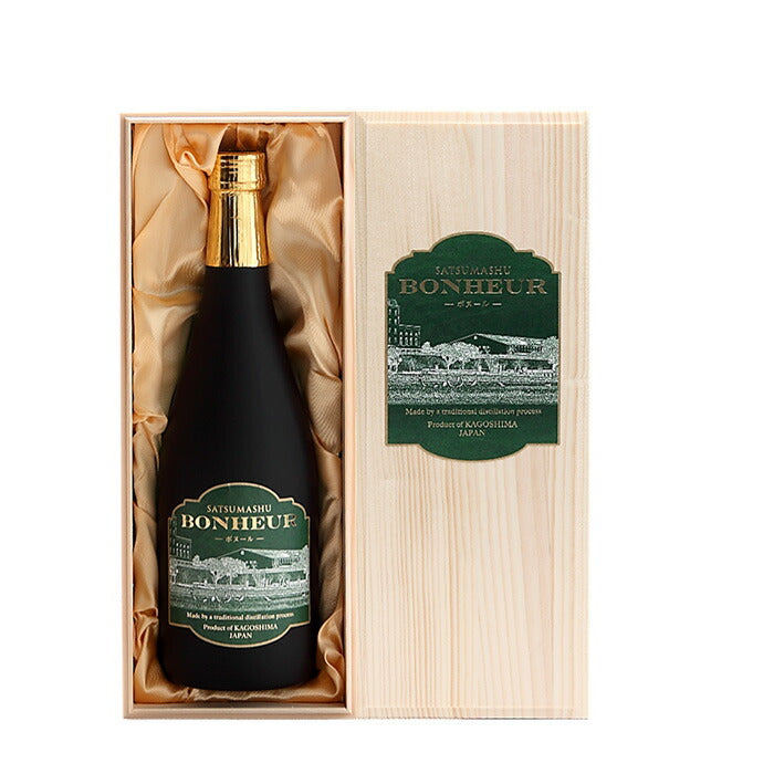 [3btls] Imo Shochu 25% Izumi Shuzou Bonheur wooden box 720ml × 3 bottles