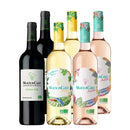 Organic Bordeaux Wine Set 6 Bottle Set (Red, White, and Rosé)