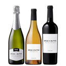 BREAD & BUTTER Red White & Sparkling Wine California 3 Bottle Variety Pack