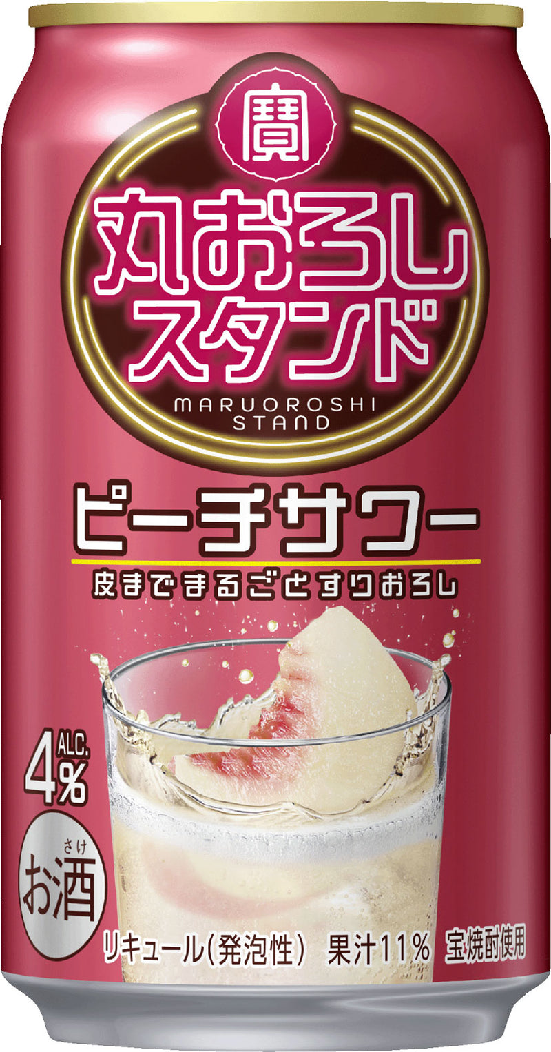 [1CS] Takara Maruoroshi Stand Peach Sour 350ml × 24 bottles