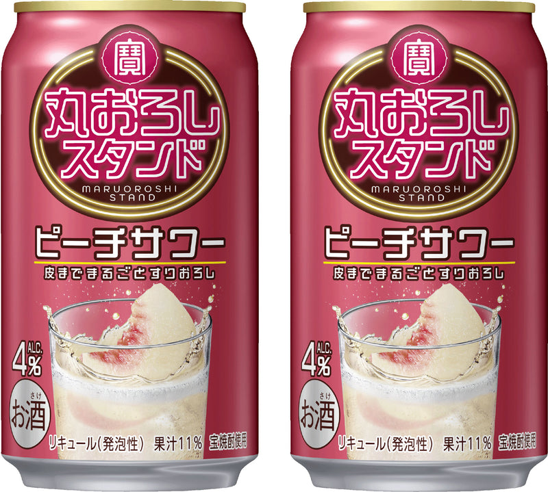 [2CS] Takara Maruoroshi Stand Peach Sour 350ml × 48 bottles