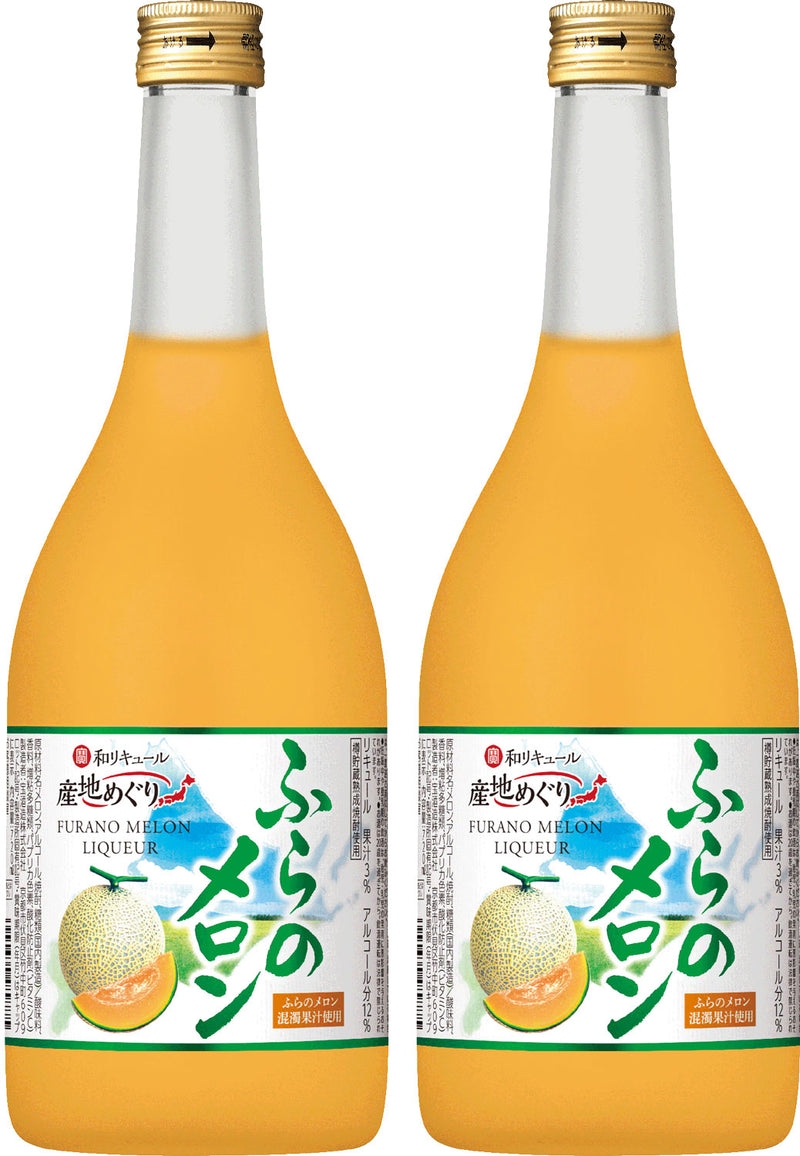 12% takara Liqueur Warikyu-ru Sanchi Meguri Hokkaido Furano Melon 720ml 2bottles