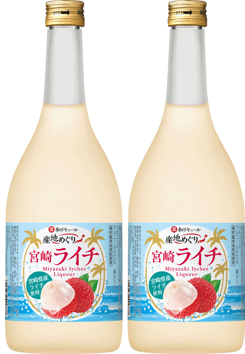 12% takara Liqueur Warikyu-ru Sanchi Meguri Miyazaki Lychee 720ml 2bottles