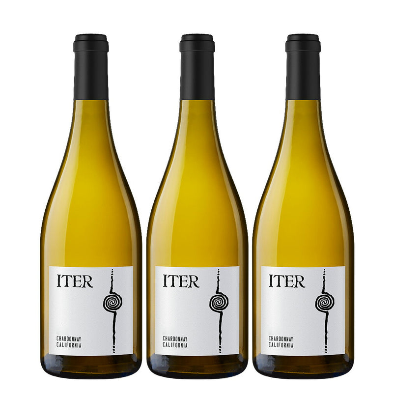 ITER Chardonnay California 750ml White Wine - 3 Bottles - USA