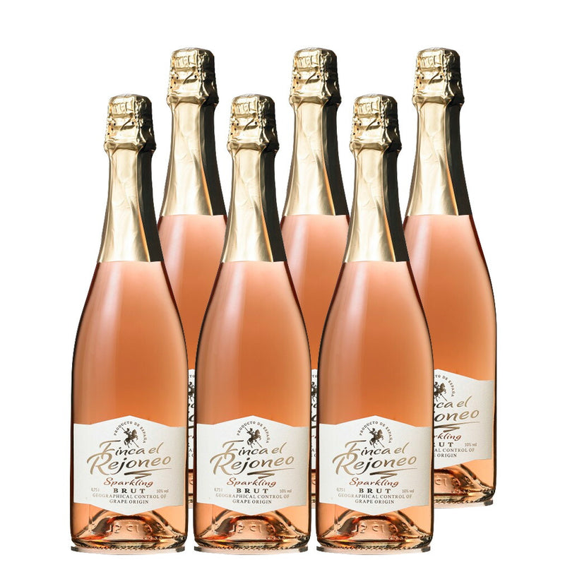 Spain Finca El Rejoneo Sparkling Rose 750ml ×6 bottless – Semi-Dry, Sparkling Rose Wine