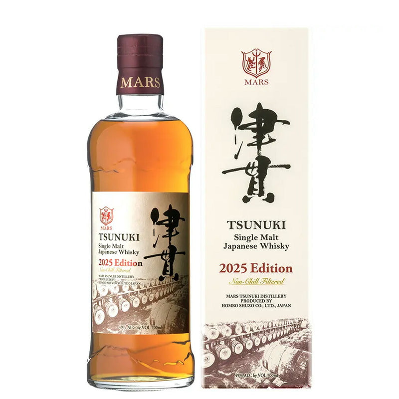 Single Malt Tsunuki 2025 Edition 49% – Mars Tsunuki Distillery by Hombo Shuzo, 700ml (1 Bottle)