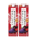 Santonage Gentle Red Wine – No Added Antioxidants, 1.8L Carton (2 Pack)