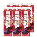 Santonage Gentle Red Wine – No Added Antioxidants, 1.8L Carton (6 Pack)