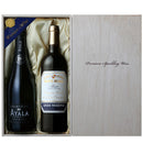 Royal Warranted Spanish Wine Gift Set - Sparkling White & Red Wine, 750ml, 2-Bottle Tasting Gift Box (CA-23200)