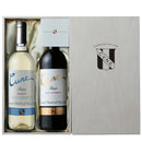Spanish Wine Gift Set - Red & White, 750ml Each, 2-Bottle Gift Box (CN-23100)