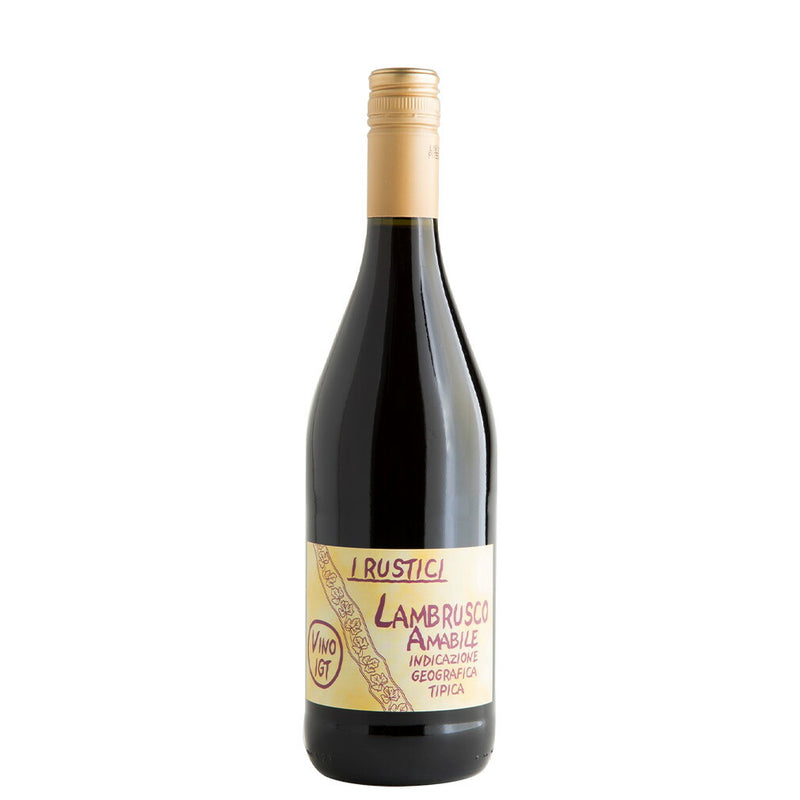 Italy Rustici Lambrusco Amabile IGT Puglia 750ml – red, Sweet Wine