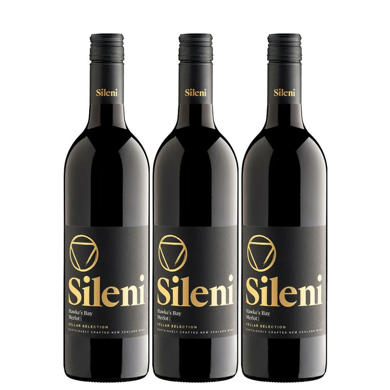 Sileni Cellar Selection Merlot 750ml 3 Bottles New Zealand Wine