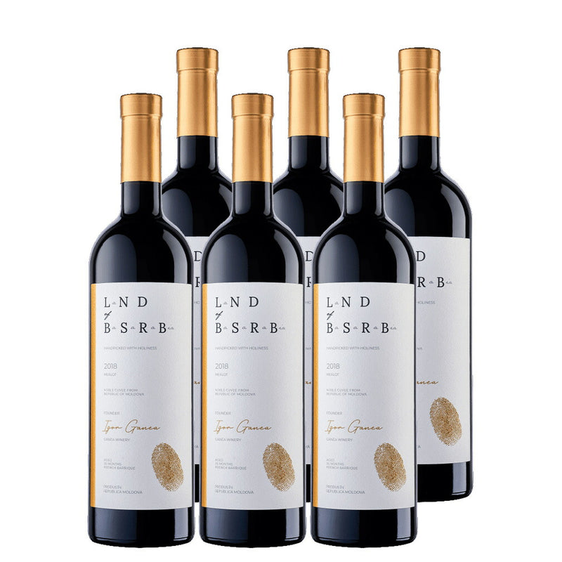 Bessarabia Barrique Gold Merlot, Moldova, 750ml, 12 Bottle