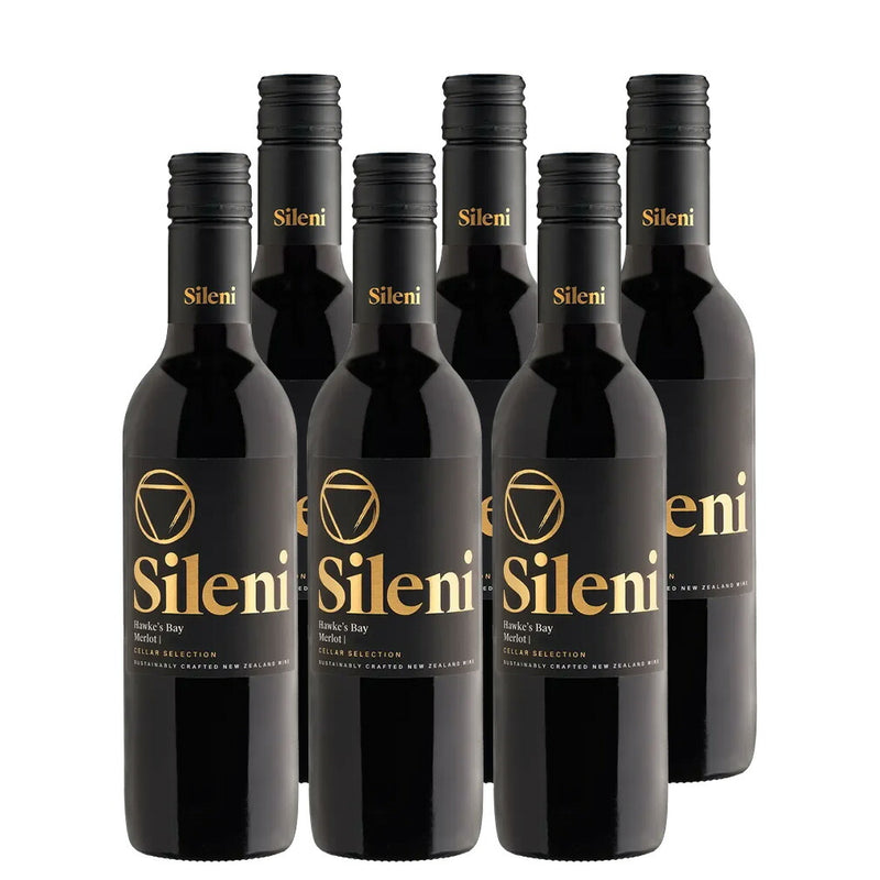 Sileni Cellar Selection Merlot Half Bottle 375ml (6 Bottles) New Zealand Win