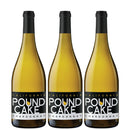 Pound Cake Chardonnay 750ml x 3 Bottles California White Wine – USA