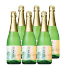 Manns Wine Yeast Sparkle Koshu Demi-Sec, Japanese Wine, 750ml, 6 Bottles