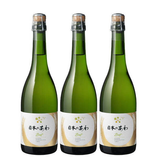 Chateau Mercian Japan no Awa Nagano Chardonnay 720ml, 3 Bottles, Japan