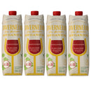 [4packs]Tavernello Organico Sangiovese Wine, Tetra Pak 1Lx 4 packs