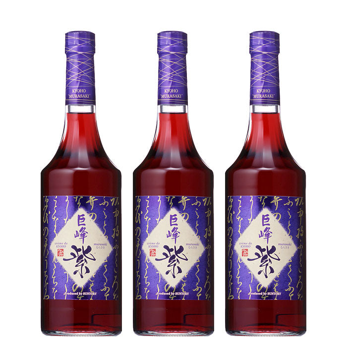 [3btls] Suntory Liqueur 16% Claimed Kyoho Purple 700ml × 3 bottles