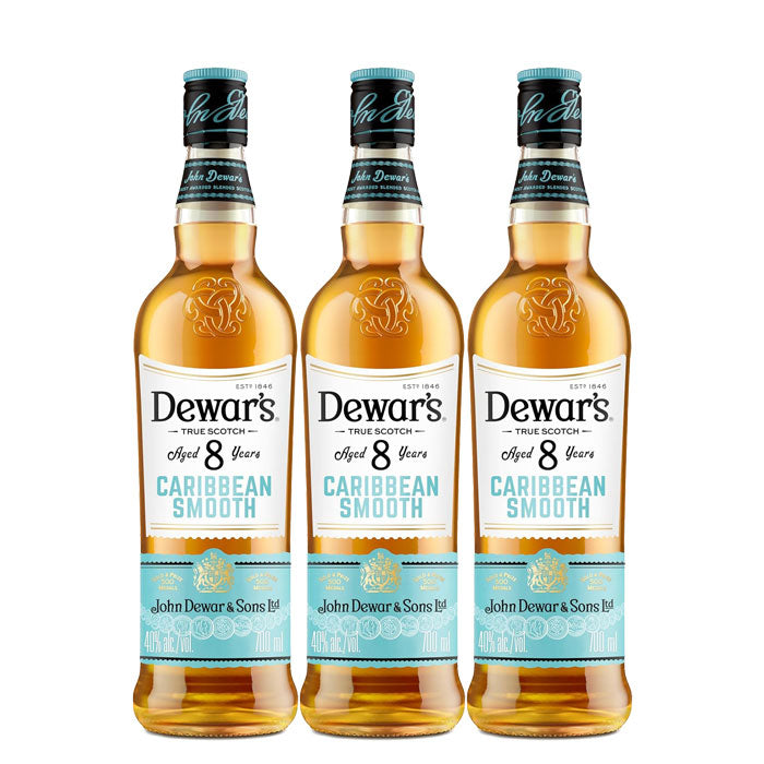 [2btls]Dewar's Aged 8 Years Caribbean Smooth 700ml x 2 Bottles