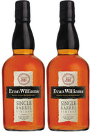 EVAN WILLIAMS SINGLE BARRLE BOURBON 43%ALC 750ml 2bottles